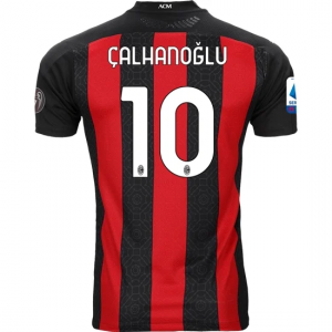 AC Milan Hakan Calhanoglu 10 Domácí Fotbalové Dresy 2020 21 - Krátký Rukáv