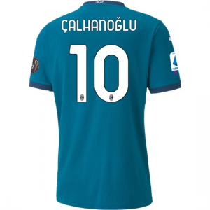 AC Milan Hakan Calhanoglu 10 Alternativní Fotbalové Dresy 2020 21 - Krátký Rukáv