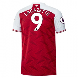 Arsenal Alaxandre Lacazette 9 Domácí Fotbalové Dresy 2020 21 - Krátký Rukáv