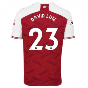 Arsenal David Luiz 23 Domácí Fotbalové Dresy 2020 21 - Krátký Rukáv