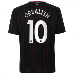 Aston Villa Jack Grealish 10 Venkovní Fotbalové Dresy 2020 21 - Krátký Rukáv