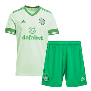 Celtic Dětské Venkovní Fotbalové Dresy Komplet 2021 - Krátký Rukáv(Zahrnuje šortky)