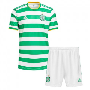 Celtic Dětské Domácí Fotbalové Dresy Komplet 2020 21 - Krátký Rukáv(Zahrnuje šortky)