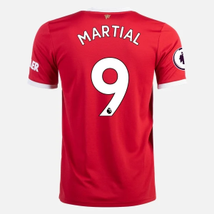 Manchester United Anthony Martial 9 Domácí Dres 2021 2022 - Krátký Rukáv