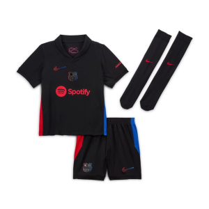 FC Barcelona Dětské Venkovní Dres Komplet 2024/25 – Krátký Rukáv
